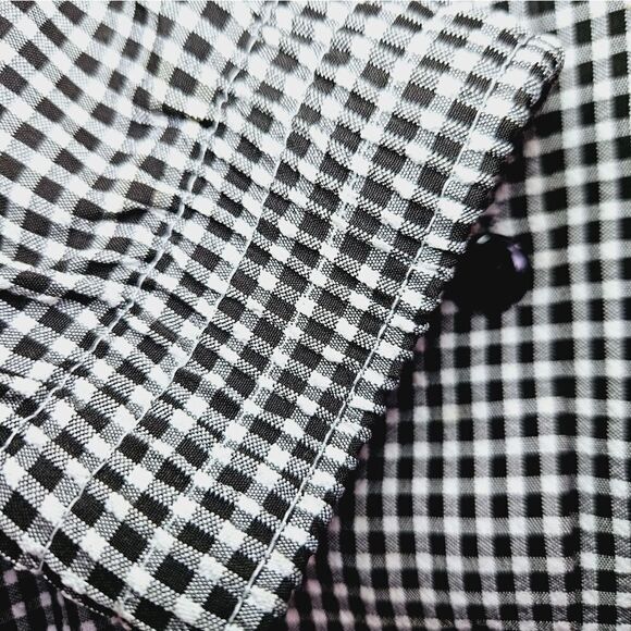 Vintage Alfred Dunner '80s Gingham Black & White Two Piece Matching Suit Set 6P - Picture 11 of 16